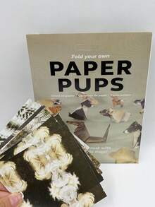 Joivida 儿童几何折纸套装 - 50张DIY折纸套装，可制作猫狗造型 - 彩色 - 查看 5