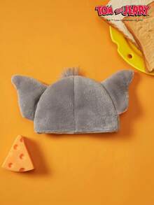 TOM & JERRY X PETSIN 1 Piece Cute Blue Cat Pet Hat Gray Autumn And Winter Thick Warm Cat And Mouse Co Branded Pet Headwear - Grey - View 5