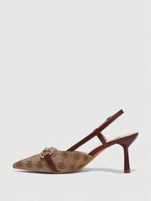 CUCCOO BIZCHIC Pointed Toe Casual Minimalist Backless Women Pumps, Commuting Style - Black - View 5