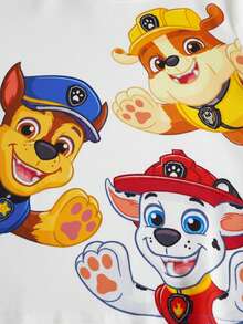 SHEIN | PAW Patrol Young Boy Cute Cartoon Dog Print Crew Neck Long Sleeve Knit T-Shirt