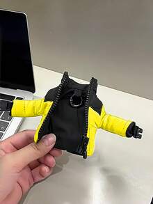 Zazumi 1件迷你羽绒服钥匙扣，毛绒质感设计，趣味时尚配饰，包包挂饰，可作钥匙扣、圣诞袜填充物、节日礼物创意，北欧田园风美学，日常必备单品 - 彩色 - 查看 6