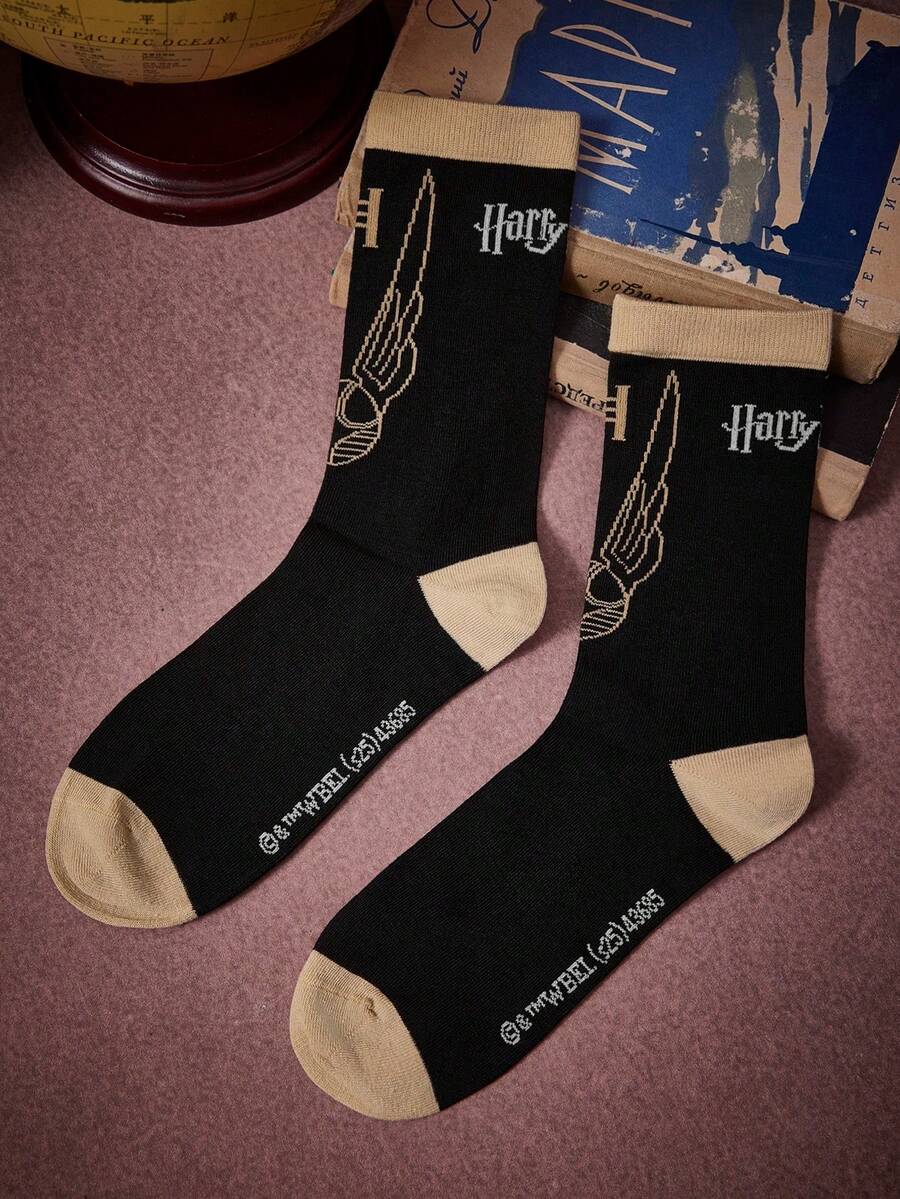 HARRY POTTER X SHEIN Women Crew Socks - Multicolor - View 1