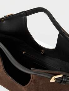 MOTF PREMIUM SUEDETTE FASHION TOTE BAG - Chocolate Brown - View 6