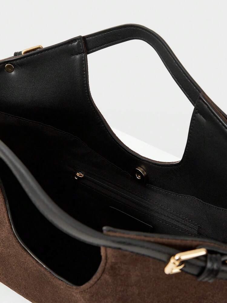 SUEDETTE FASHION TOTE BAG