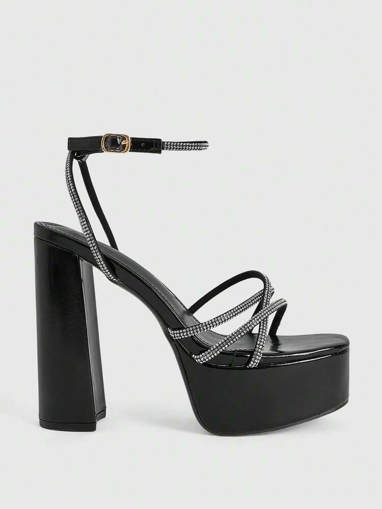 CUCCOO LuxiPop Elegant High Heel Sandals With Waterproof Platform, Fashionable For Summer For Christmas