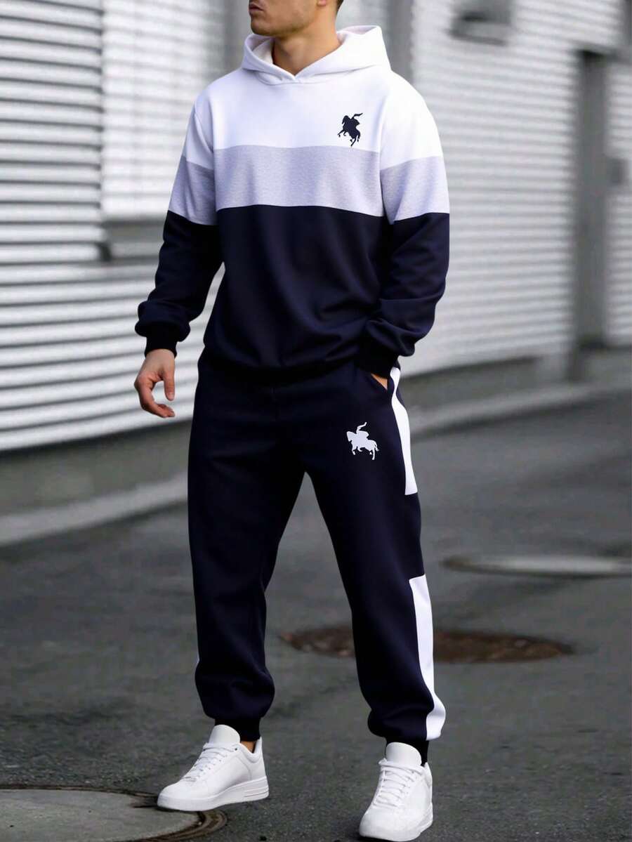 Teenage Boys' Casual Cool Comfortable Long Sleeve Hoodie And Pants Set