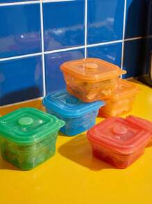 Joivida 便携场景版：可折叠硅胶碗 - 旅行、露营和婴儿喂养的理想之选 | 轻便防漏 - 彩色 - 查看 15