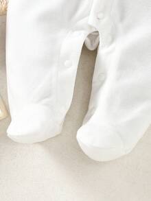 Spring/Autumn Gentleman Bow Tie Romper, 2 In 1 Baby Jumpsuit Long Sleeve Outfit, 1 Year Old Baby Crawler Suit - Multicolor - View 8