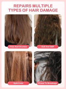 Collagen Nourishing Conditioner, liefern intensive Feuchtigkeit, füllen und stärken das Haar, geeignet für alle Haartypen, ideal für Urlaub, Party, Reisen, für Valentinstag, Valentinstag Geschenk, geeignet für Frühling Körperpflege - Pink - Übersicht 2