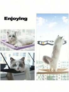 1PC Cat Hammock Hanging Type Cat Bed Window Side Pet Bed Cat Small Dog Window Side Seat Fixing Device Load-Bearing 5kg Pet Accessories - Multicolor - View 5