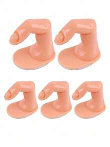 10个练习美甲手指，带假指甲，适用于亚克力凝胶美甲，可用于手部美甲训练、展示装饰，适合美甲初学者和沙龙美甲师，美甲用品，美甲工具，美甲艺术工具，返校季，美甲，按压式美甲工具 - 彩色 - 查看 25