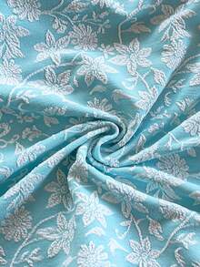 SHEIN WYWH Áo ba lỗ dệt kim ôm sát cổ yếm màu xanh dành cho nữ - Màu xanh nhạt - Xem 7