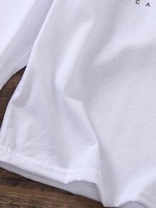 3件装字母印花圆领长袖T恤，图案意义深刻且趣味十足，面料柔软舒适，适合日常穿着、上学、运动、居家穿着。 - 彩色 - 查看 7