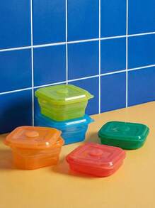 Joivida 便携场景版：可折叠硅胶碗 - 旅行、露营和婴儿喂养的理想之选 | 轻便防漏 - 彩色 - 查看 4