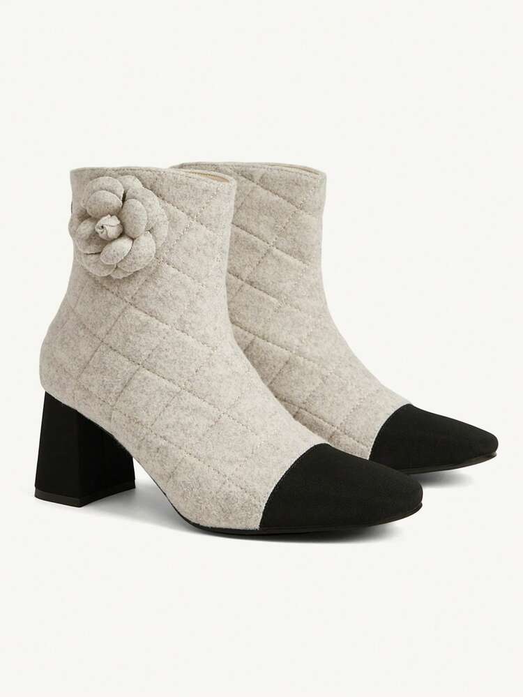 CUCCOO CHICEST Casual Commuter Chunky Heel Women Ankle Boots For Christmas
