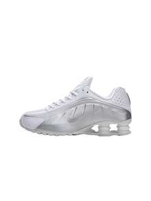 Nike Shox R4 Men's Shoes White HQ1988 - WHITE/METALLIC SILVER-WHITE - View 5