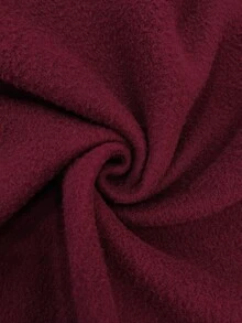 Resyla Women's Hooded Letter, Leopard Print, Cherry Pattern Casual Versatile Long Sleeve Sweatshirt, Autumn/Winter - Burgundy - View 3