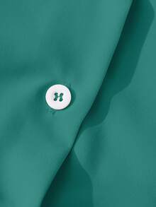 GlowEve Ladies' Elegant And Commuter Autumn Shirts - Teal Blue - View 3