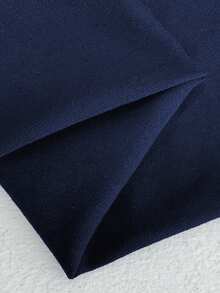 NU&NOW Mono de talla grande de unicolor y sexy con cordones en la parte delantera - Azul Marino - Ver 7