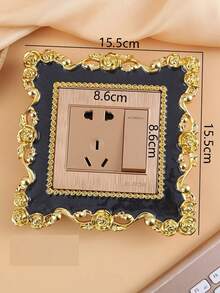 1pc Floral Decor Switch Outlet Wall Sticker, Stickers, Wall Decal, Vinyl Decal For Home Decorations, Spring Decoration Items Refresh Your Home, Festival Decoration Stickers Gifts Birthday Graduation - White - View 29