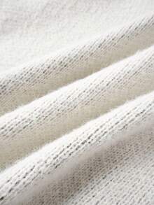 ROMWE MEN Men's Loose Fit American Flag Jacquard Pattern Long Sleeve Single-Breasted Hooded Cardigan - Apricot - View 5