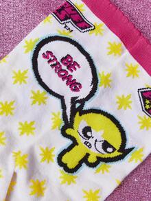 THE POWERPUFF GIRLS X SHEIN Women Crew Socks - Multicolor - View 3