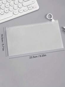 Frosted Organizer Bags With Zipper - Keep Items Tidy For Underwear, Makeup, Stationery (1/5/10/15/20 Packs) - Clear - View 9