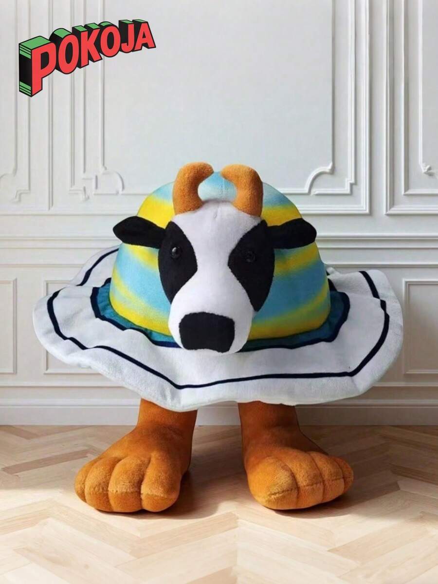 POKOJA LAND - BESTSELLERS 9.8inch-Brain Rot Toys Tung Tung Sahur Cow Spoof Plush Toys, Durable Polyester Material, High-Quality Stitching, Very Suitable For Holiday Or Daily Comfort, Suitable For Family Use, Halloween, Christmas Holiday Gifts - Multicolor - View 1