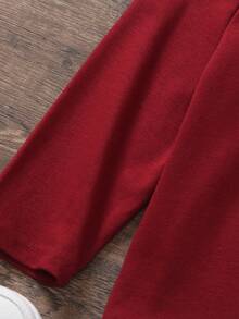 3件装字母印花圆领长袖T恤，图案意义深刻且趣味十足，面料柔软舒适，适合日常穿着、上学、运动、居家穿着。 - 彩色 - 查看 4