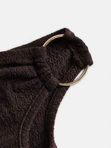 SHEIN Girlism 少女休闲优雅褶皱露肩修身开衩长裙，尽显公主风范，适合正式场合、派对、生日等各种场合，也适合作为姐妹装。这款连衣裙可爱、休闲、优雅、甜美、复古、时尚，是妈妈和女儿、姐妹装的理想之选。 - 咖啡 - 查看 4