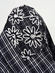 Bohemela Bộ đồ liền thân không tay kẻ sọc rộng rãi thoải mái dành cho nữ - Xám - Xem 8