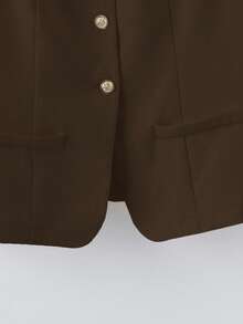 SHEIN Clasi Plus Size Elegant Refined Versatile Apricot Sleeveless Camisole