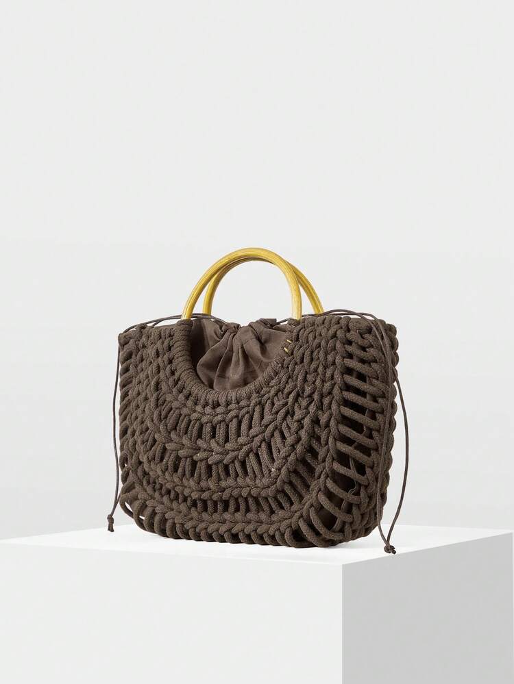 FASHION VACATION WOVEN TOTE BAG