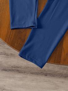 少女时尚休闲百搭优雅纯色二合一短裙裤，适合春、秋、冬三季穿着，可用于上学、度假、外出等场合。 - 灰色 - 查看 3