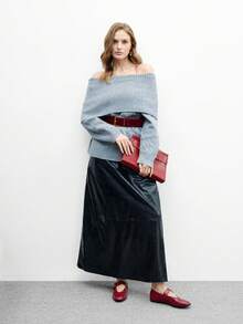 CUCCOO BIZCHIC Giày bệt nữ thiết kế khóa cài tiện dụng hàng ngày - Màu Đỏ Sâu - Xem 6