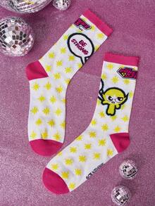 THE POWERPUFF GIRLS X SHEIN Women Crew Socks - Multicolor - View 4