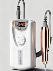 Teckwe 高速电动指甲锉套装 - 便携式美甲仪，带磨头，1200mAh