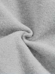 SHEIN LUNE 女士休闲抓绒连帽衫，抽绳腰带和束脚裤，撞色套装 - 彩色 - 查看 5