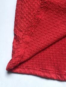 2 pièces/set Ensemble fille décontracté avec sweat-shirt à col rond et jupe avec nœud décoratif, manches longues, convient pour l'automne et les sorties - Rouge - Voir 8