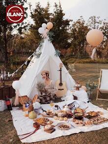 1PC White Tent Portable Tent Indoor Tipi Teepee Outdoor Camping Tent