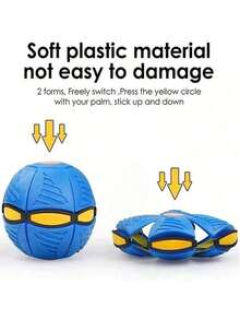 1 quả bóng nảy và biến hình, quà tặng trò chơi tiệc tùng, bóng bay UFO, thể thao ngoài trời cho sân vườn và bãi biển, thích hợp cho trò chơi tiệc tùng dành cho người lớn vào dịp Halloween/Giáng sinh/Lễ Tạ ơn - Quà tặng, bóng giảm căng thẳng - Nhiều màu - Xem 6