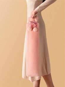 1个2250毫升长形热水袋，注水式暖手宝，防爆，冬季保暖用品，适用于热疗，温暖女孩，热敷，温暖腹部、肩膀、腰部（由于批次不同，内衬的线条和颜色可能有所差异。由此造成的不便，敬请谅解。丝带面料，罗纹颜色、图案随机发货）。 - 毛絨款 - 查看 5