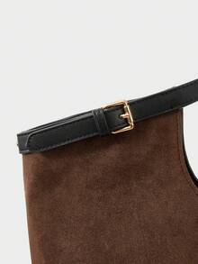 MOTF PREMIUM SUEDETTE FASHION TOTE BAG - Chocolate Brown - View 4