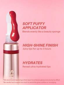 SHEGLAM Pout Pillow Cushion 唇彩-Sweet Dreamz 保濕液體唇膏高光澤海綿頭塗抹器保濕不沾唇釉 Pink Rosa 唇彩 品牌 美容 化妝 化妝品 適合女性與女孩 完美搭配冬季 Y2K 時尚 流行 生日禮物 假期 派對準備就緒 最佳顏色