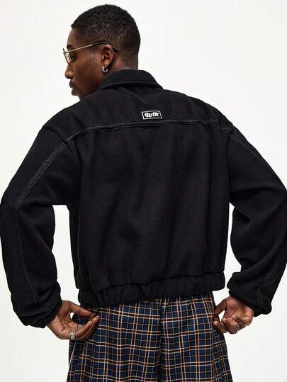 Street Life Giacca casual da uomo in stile urban, in misto lana, tinta unita, adatta per l'autunno/inverno