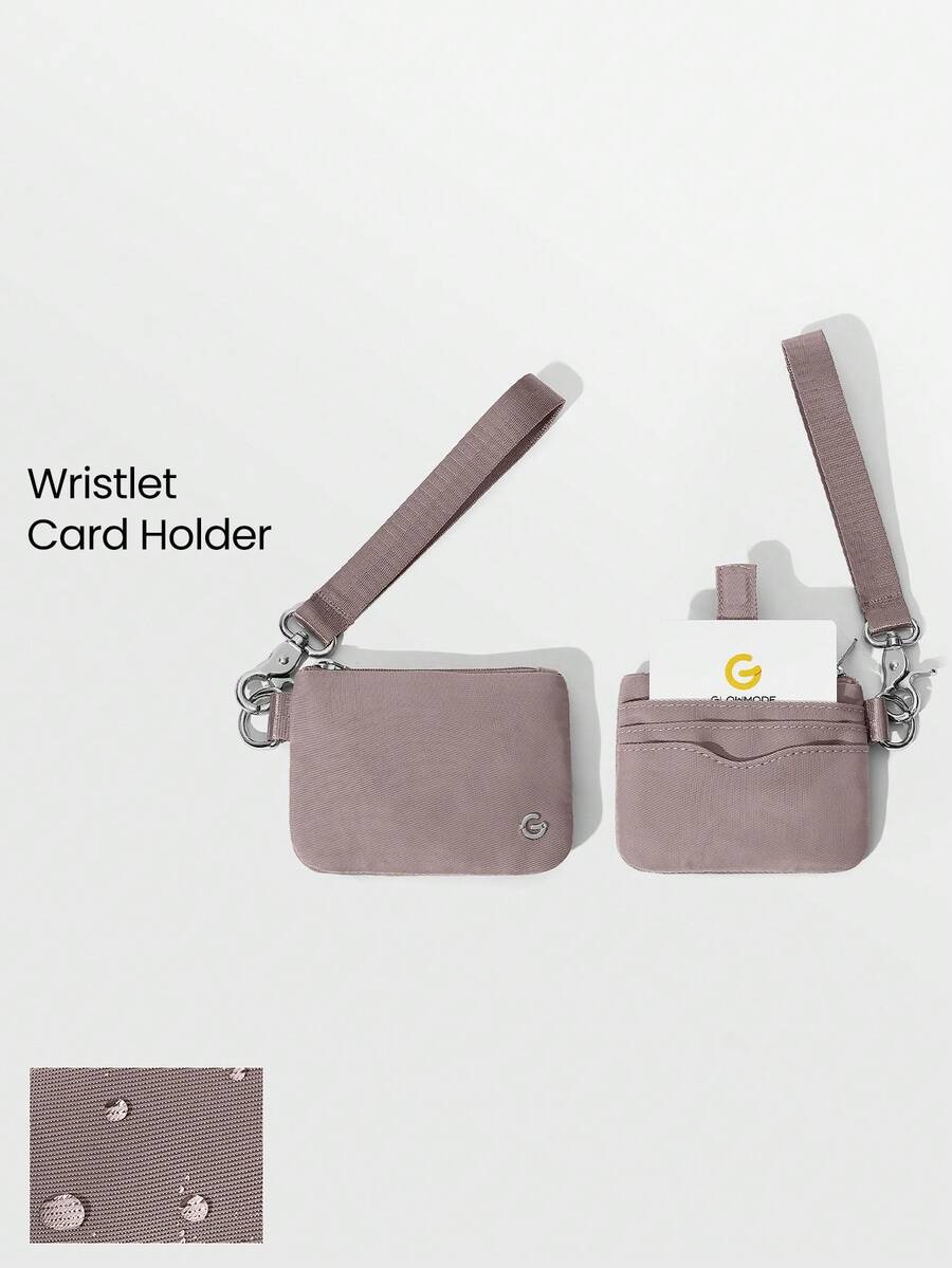 GLOWMODE Cartera resistente al agua para llevar a todas partes - Gris violeta - Ver 1