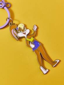LOONEY TUNES X SHEIN Rotatable Metal Keychain - Multicolor - View 3