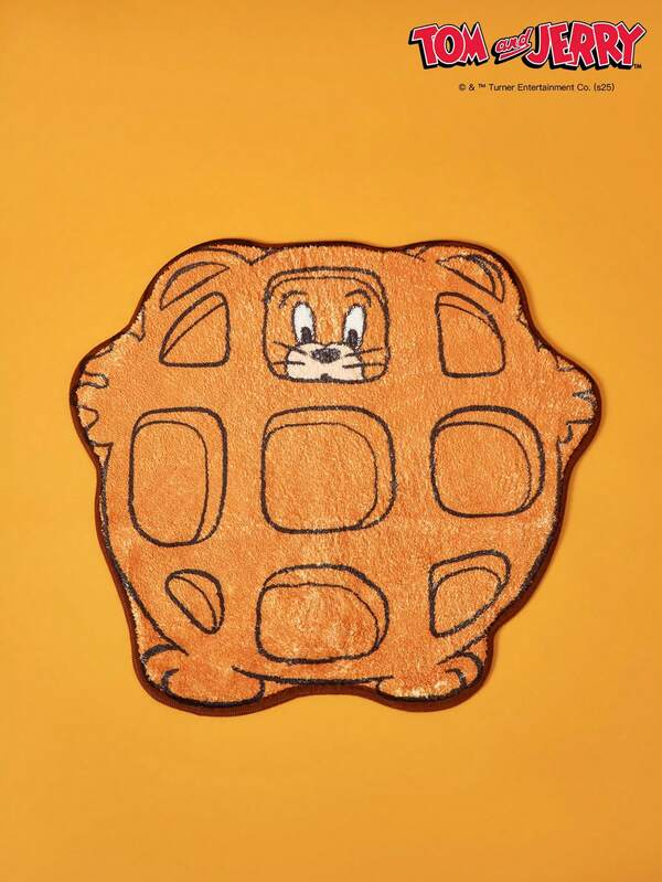 TOM & JERRY X PETSIN 1개 마우스 러그 – 라이선스 카툰 바닥 매트, 부드러운 플러시 홈 데코