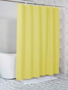 Modern Simple Solid Color Fabric Shower Curtain For Bathroom, Shower Room And Dorm