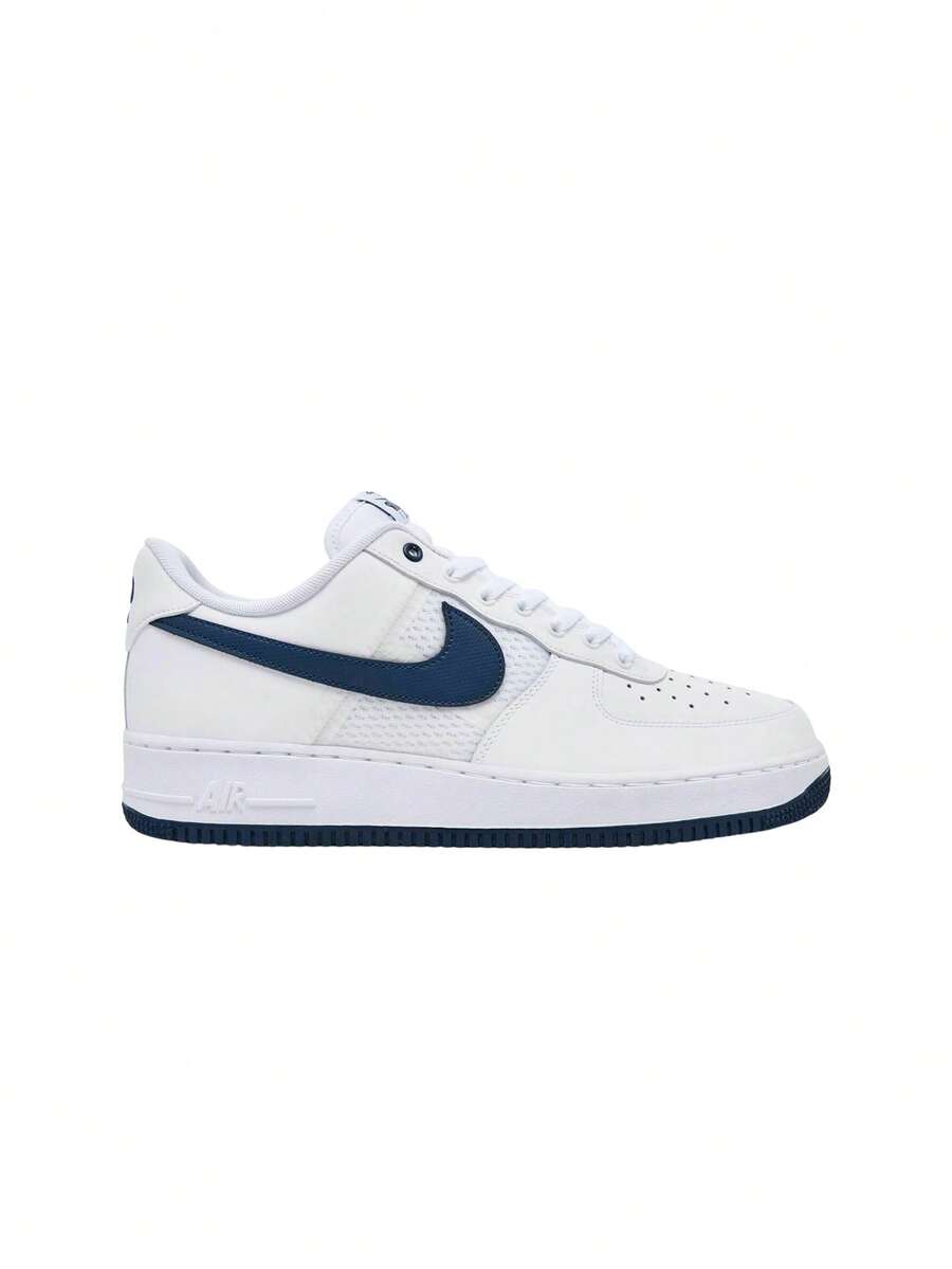 Nike Air Force 1 '07 Men's Sneakers White/Phantom/Midnight Navy IH4462-100 - Blanco/Phantom/Azul marino medianoche - Ver 1